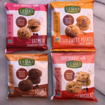 4 packs of gluten-free cookies b y Zema's Madhouse Foods