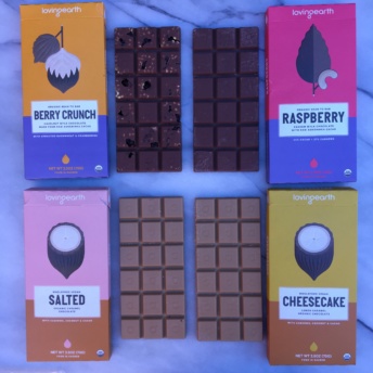 Vegan chocolate by Loving Earth