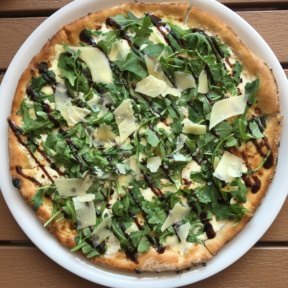 Gluten-free white pizza from Brick + Wood