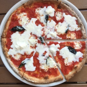 Gluten-free margherita pizza from Brick + Wood