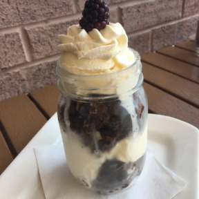 Gluten-free flourless chocolate cake parfait