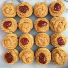Gluten free almond butter and jam cupcakes