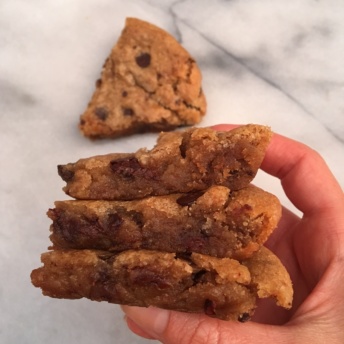 Gluten-free vegan chocolate chip cookie skillet