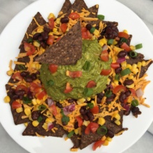 Vegan Nachos with dairy free cheese