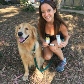 Jackie with Primally Pure and her dog Odie