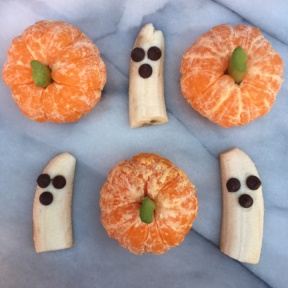 Gluten-free Fruit Pumpkins and Ghosts