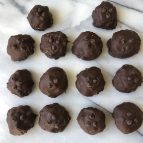 Chocolate covered S'mores Truffles