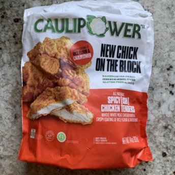 Gluten-free spicy chicken tenders by CAULIPOWER