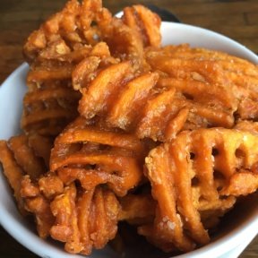 Gluten-free waffle fries from Linger