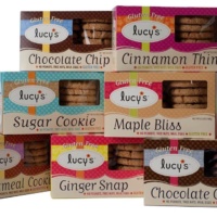 Gluten-free and nut free cookies by Lucy's Cookies