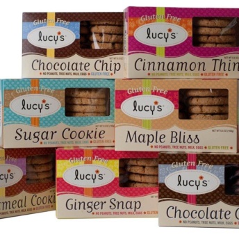 Gluten-free and nut free cookies by Lucy's Cookies