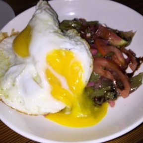 Gluten-free egg dish from Macondo