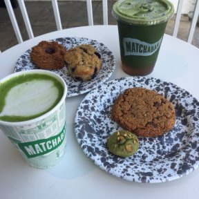 Gluten-free matcha drinks and baked goods from MatchaBar