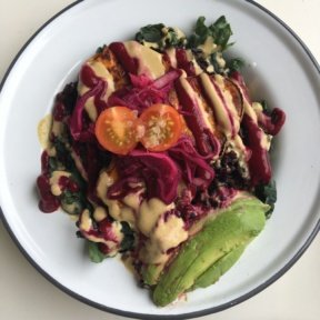 Gluten-free avocado salad from MatchaBar