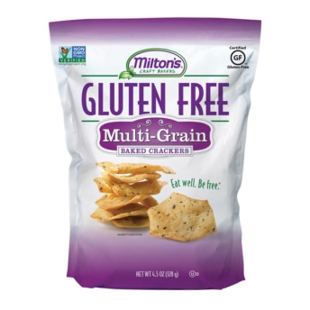 Gluten-free baked crackers by Milton's