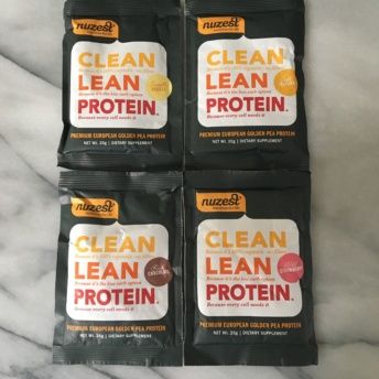 Gluten-free protein packets from Nuzest