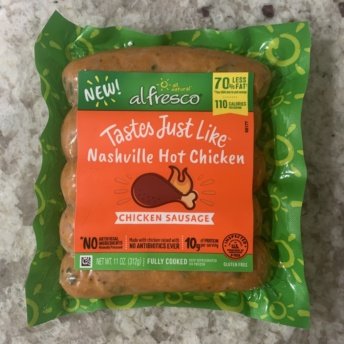 Gluten-free chicken sausage by al fresco - Nashville Hot Chicken