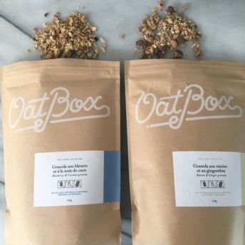 2 types of gluten-free granola from Oatbox