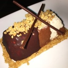 Gluten-free chocolate dessert from Oceana