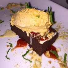 Gluten-free chocolate cake from Pampano