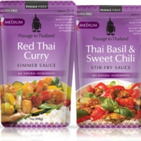 Gluten free stir-fry and simmer sauces by Passage Foods