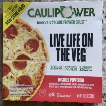 Gluten-free pepperoni cauliflower pizza by CAULIPOWER