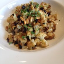 Gluten-free cauliflower from Rafele