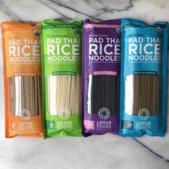 Rice noodles by Lotus Foods