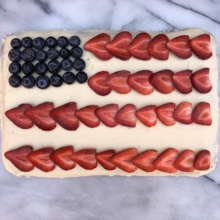 Gluten-free flag cake