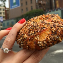 Gluten-free everything bagel from Sadelle's