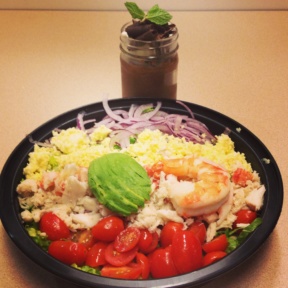 Gluten-free seafood Cobb salad from Sarabeth's