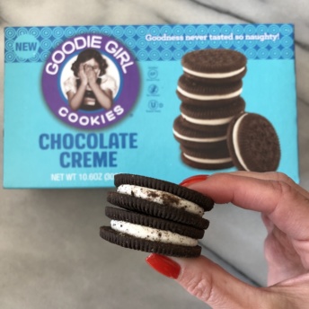 Gluten-free chocolate creme cookies by Goodie Girl Cookies