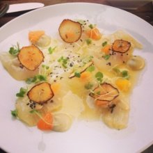 Gluten-free crudo from Scarpetta