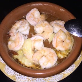 Gluten-free shrimp from Socarrat