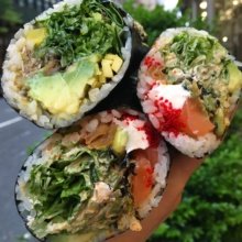 Gluten-free sushi burrito from Sushi-teria