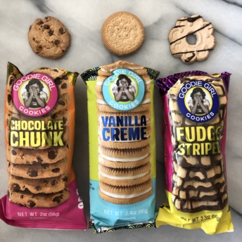 Packs of gluten-free cookies from Goodie Girl Cookies