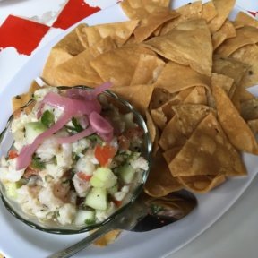 Gluten-free ceviche from Tacombi