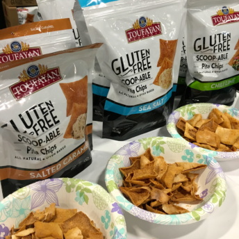 Gluten-free pita chips from Toufayan