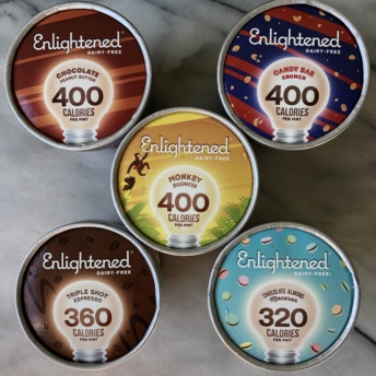 Vegan dairy-free ice cream pints by Enlightened