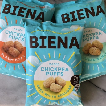 Gluten-free chickpea puffs by Biena Snacks