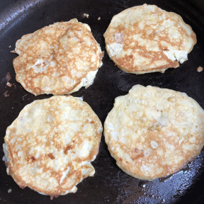 Making Two Ingredient Pancakes