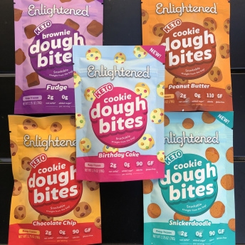 Gluten-free keto cookie dough bites by Enlightened