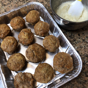 Gluten-free Carrot cake and cream cheese frosting