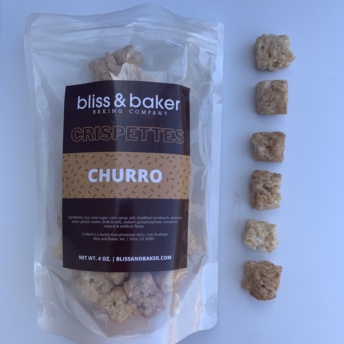 Gluten-free churro crispettes by Bliss and Baker