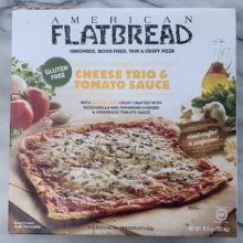 Gluten-free cheese trio & tomato sauce pizza by American Flatbread