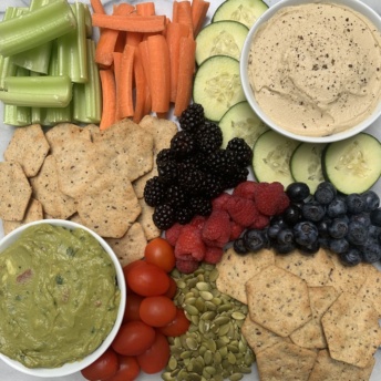 Gluten-free spread with Simple Mills seed flour crackers