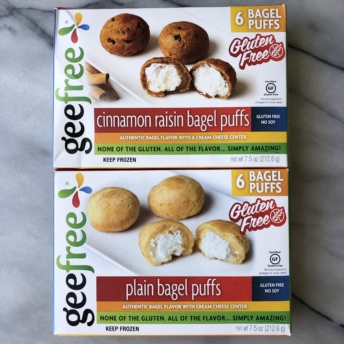 Bagel puffs by Gee Free Foods
