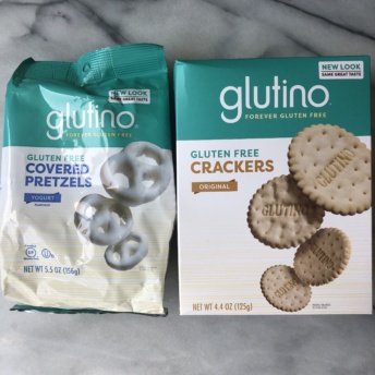 Gluten-free crackers and pretzels by Glutino