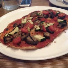 Gluten-free veggie pizza from Wild