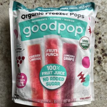 Gluten-free organic freezer pops by GoodPop